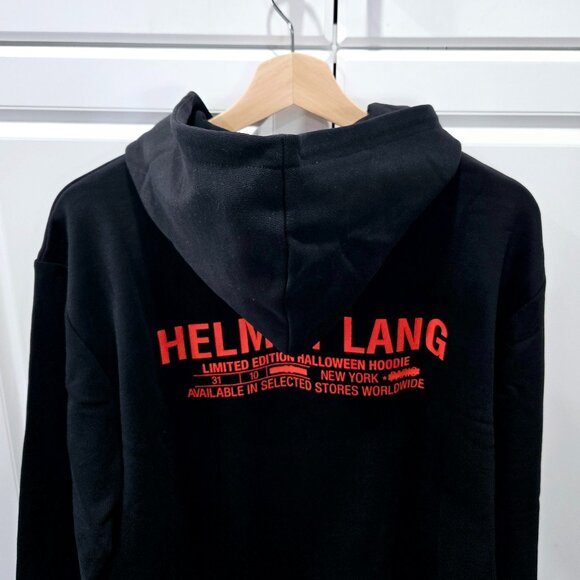 Helmut Lang Limited Edition Logo-Print Hooded Sweatshirt - Picture 7 of 10